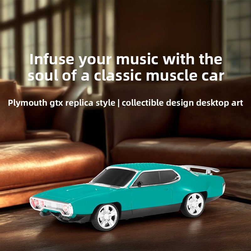 Audio X Music - Bluetooth Hoparlör Plymouth Araba Modeli Süsü