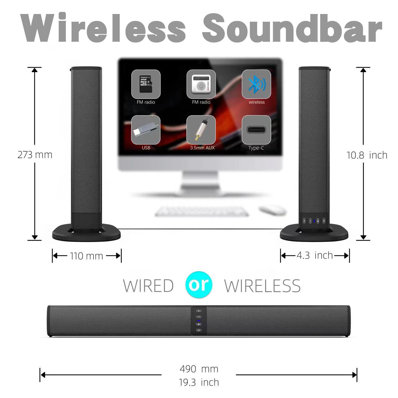 Çıkarılabilir Soundbar Bluetoo - Audio X Music incelemesi ve fiyatı