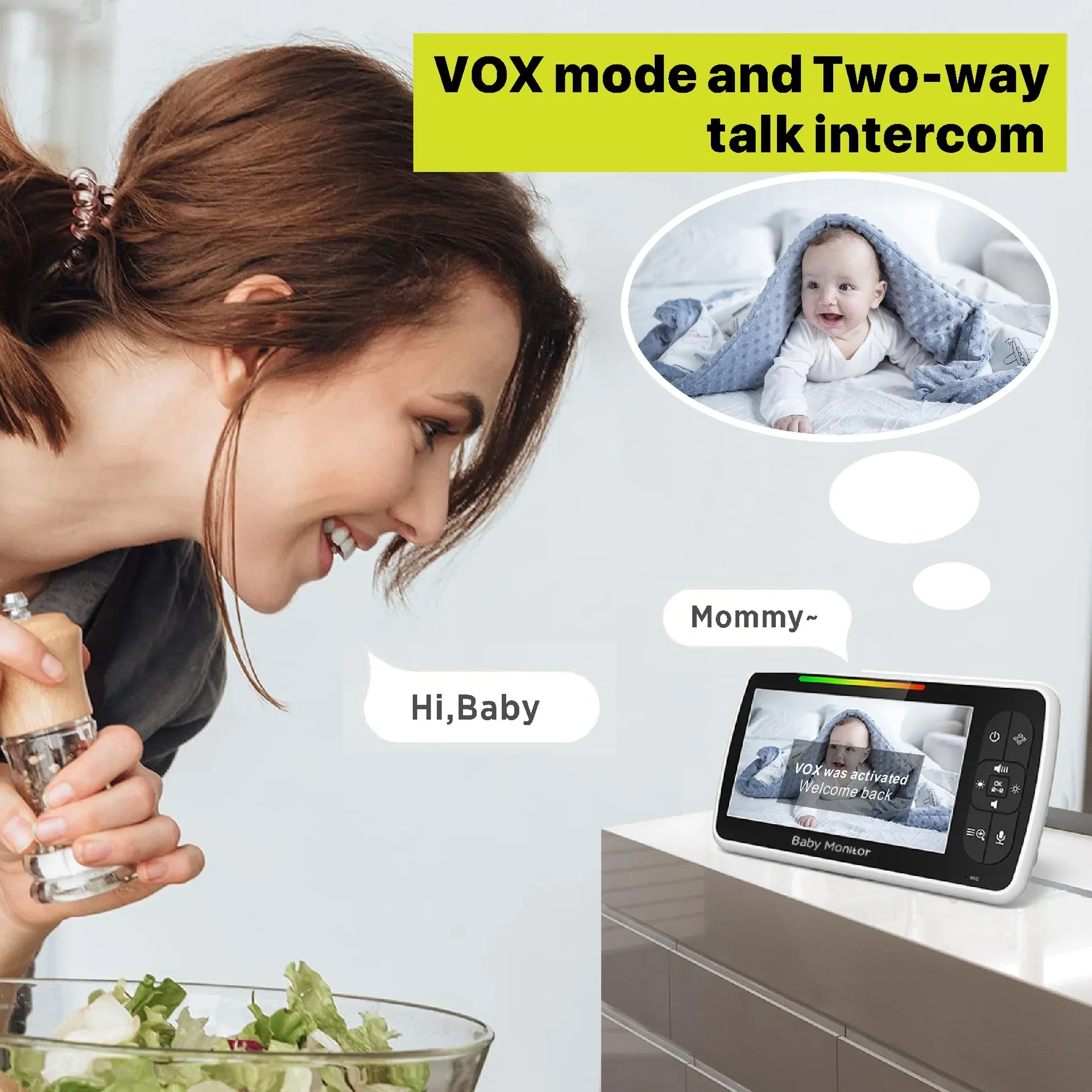 5.0 inç Video Bebek Monitörü,  - Audio X Music incelemesi ve fiyatı